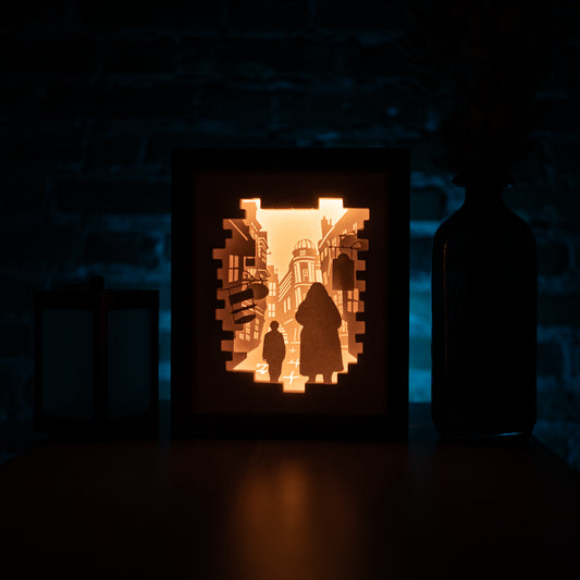 Harry And Hagrid - Diy Lightbox