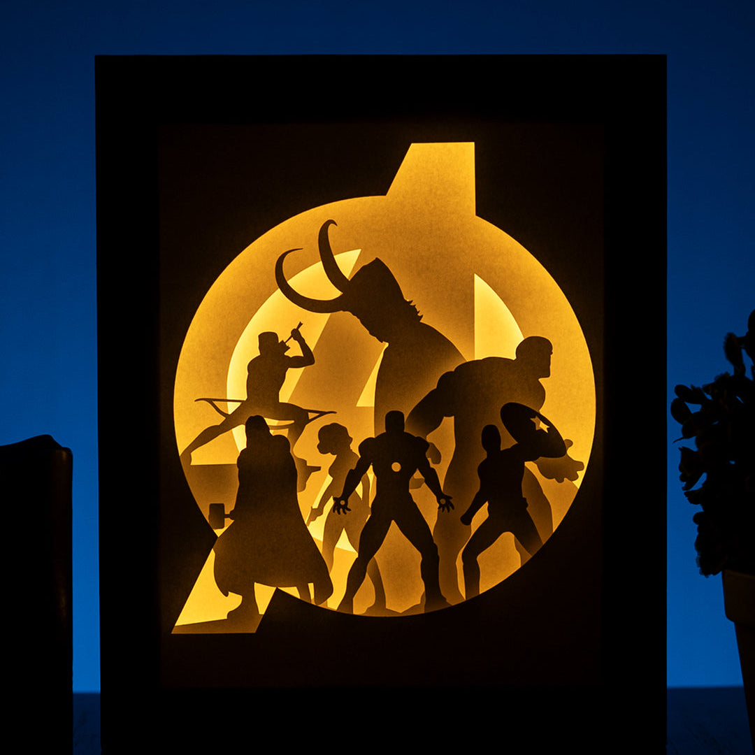 Avengers - Diy Lightbox