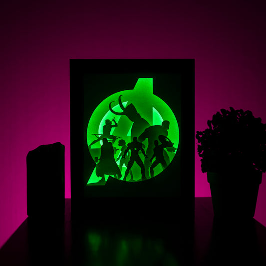 Avengers - Diy Lightbox