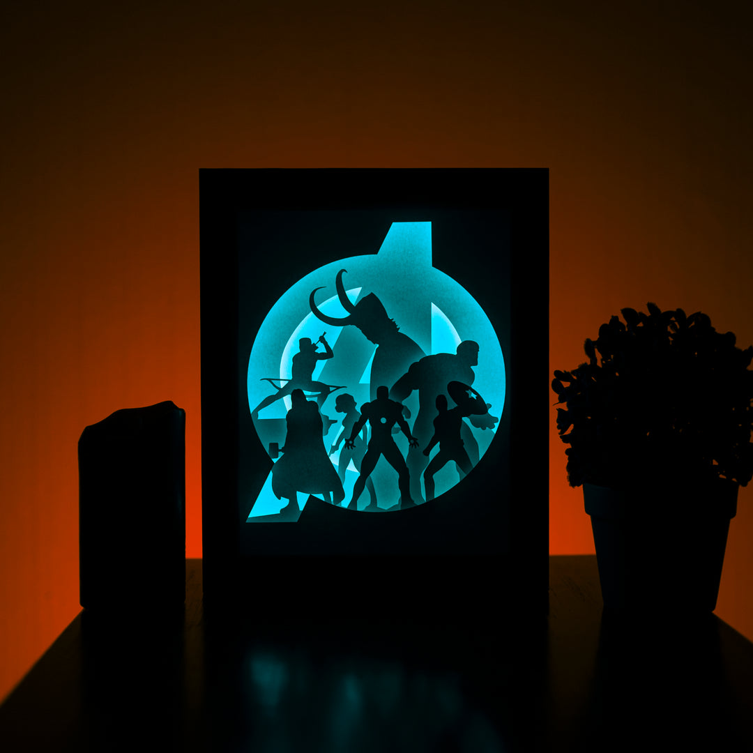 Avengers - Diy Lightbox