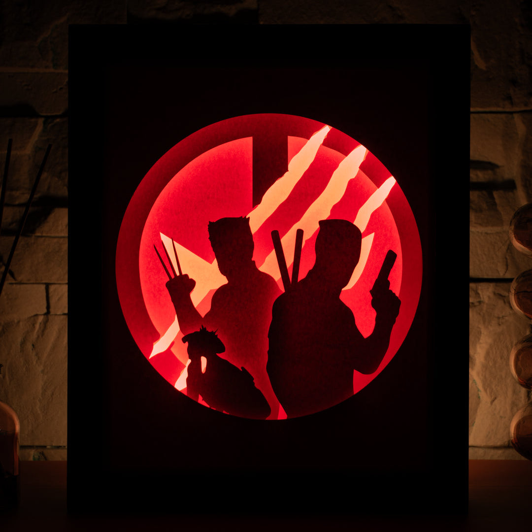 Deadpool x Wolverine - Diy Lightbox