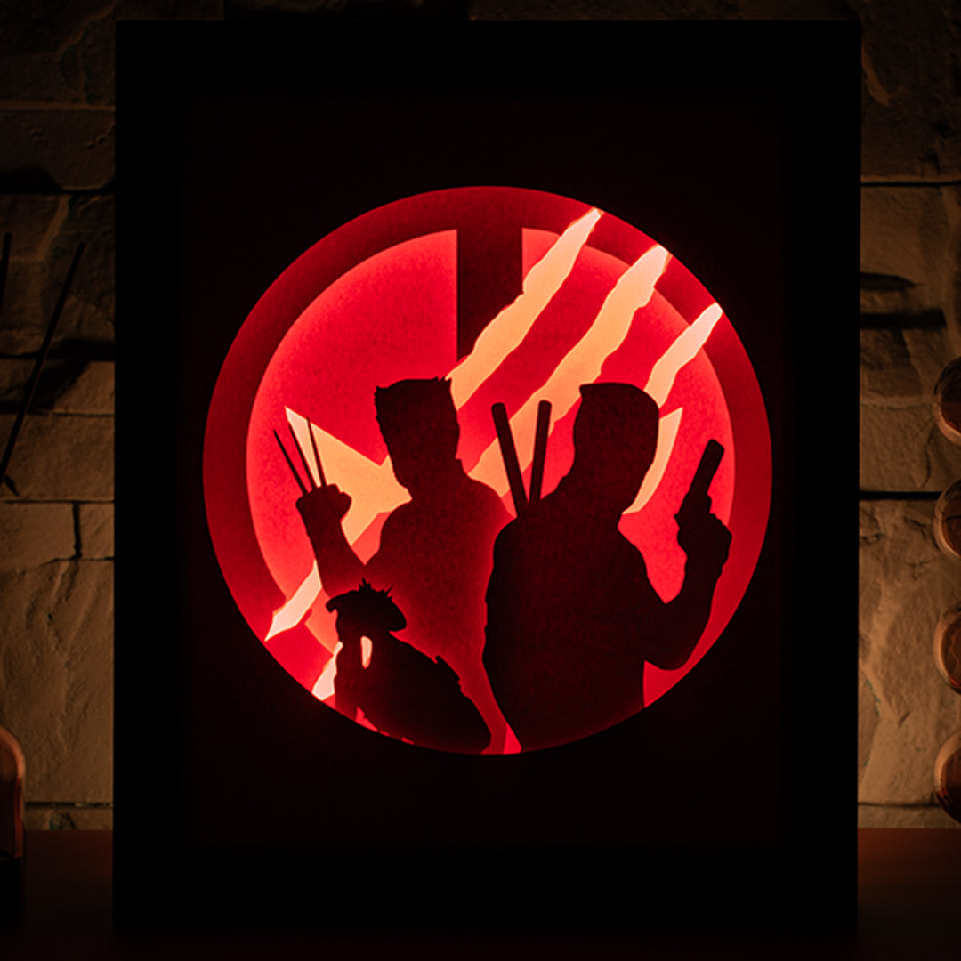 Deadpool x Wolverine - Diy Lightbox