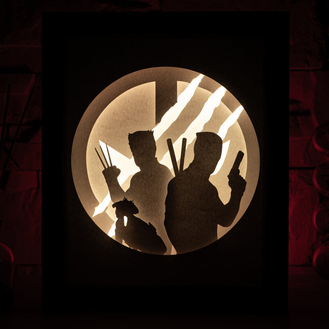 Deadpool x Wolverine - Diy Lightbox