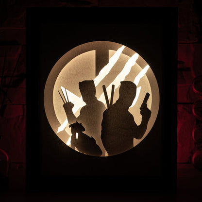 Deadpool x Wolverine - Diy Lightbox