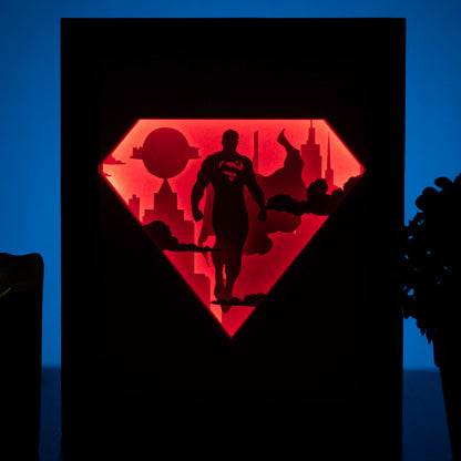 Superman - Diy Lightbox
