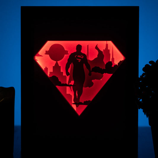 Superman - Diy Lightbox