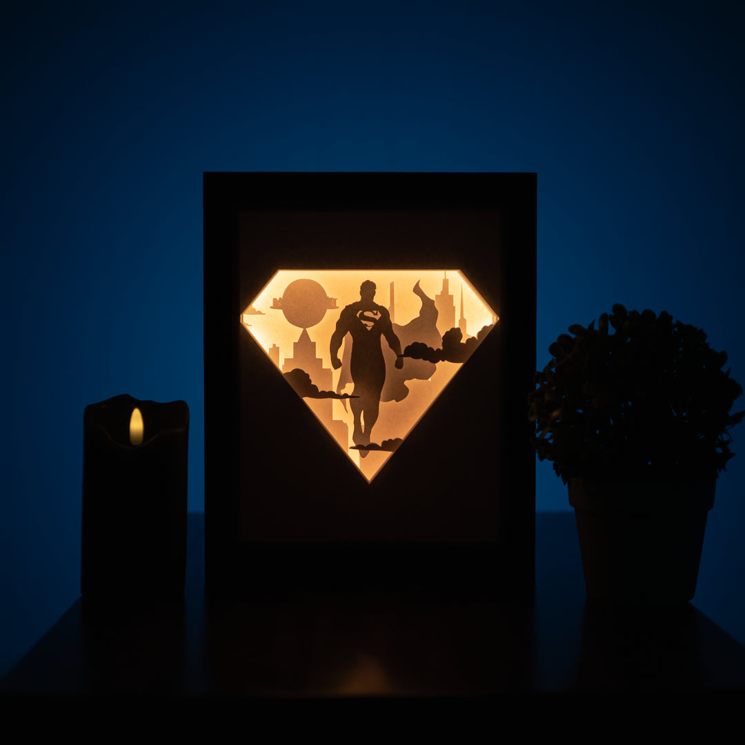 Superman - Diy Lightbox