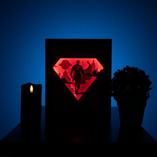 Superman - Diy Lightbox